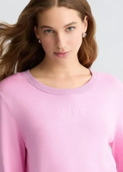 Liu Jo Pull avec bordures en lurex®|Femme Mailles