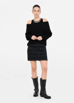 Liu Jo Pull avec broderies bijoux|Femme Mailles