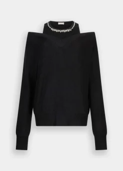 Liu Jo Pull avec broderies bijoux|Femme Mailles