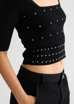 Liu Jo Pull avec clous|Femme Mailles