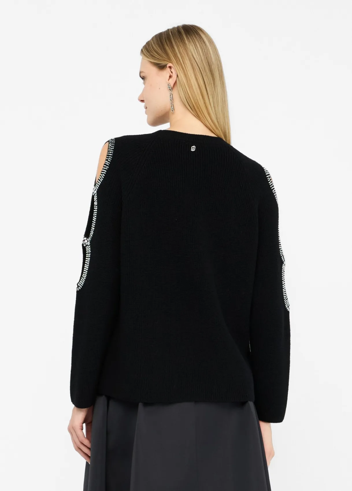 Liu Jo Pull avec découpes ornées de pierres|Femme Mailles