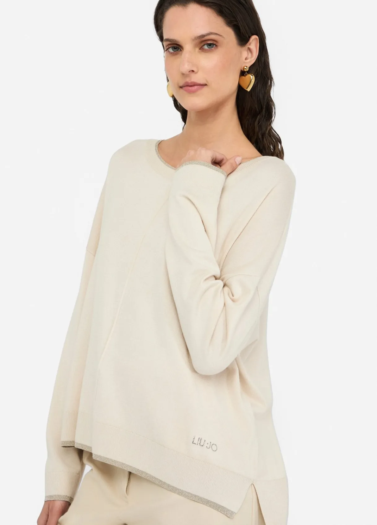 Liu Jo Pull avec détails en Lurex®|Femme Mailles