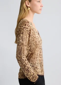 Liu Jo Pull avec imprimé animalier|Femme Mailles