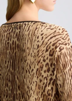 Liu Jo Pull avec imprimé animalier|Femme Mailles