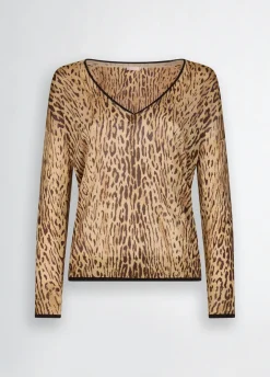 Liu Jo Pull avec imprimé animalier|Femme Mailles
