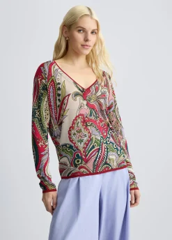 Liu Jo Pull avec imprimé foulard|Femme Mailles
