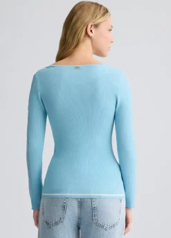 Liu Jo Pull avec insertions en tulle.|Femme Vêtements De Sport|Mailles