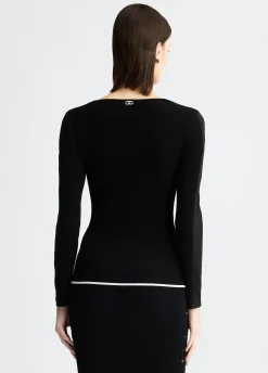Liu Jo Pull avec insertions en tulle.|Femme Vêtements De Sport|Mailles