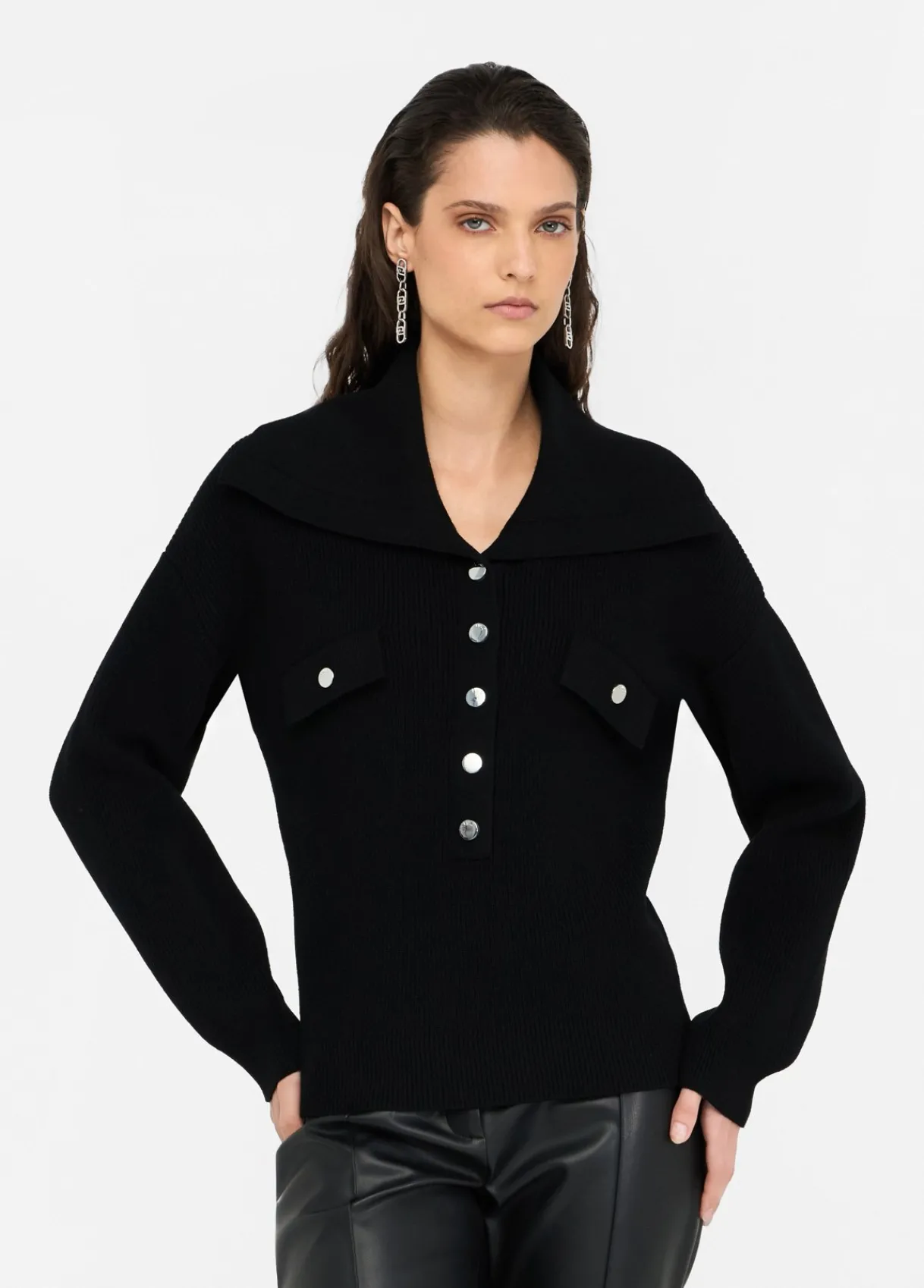 Liu Jo Pull avec maxi col|Femme Mailles