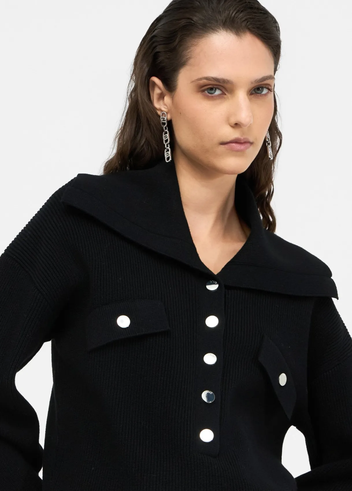 Liu Jo Pull avec maxi col|Femme Mailles