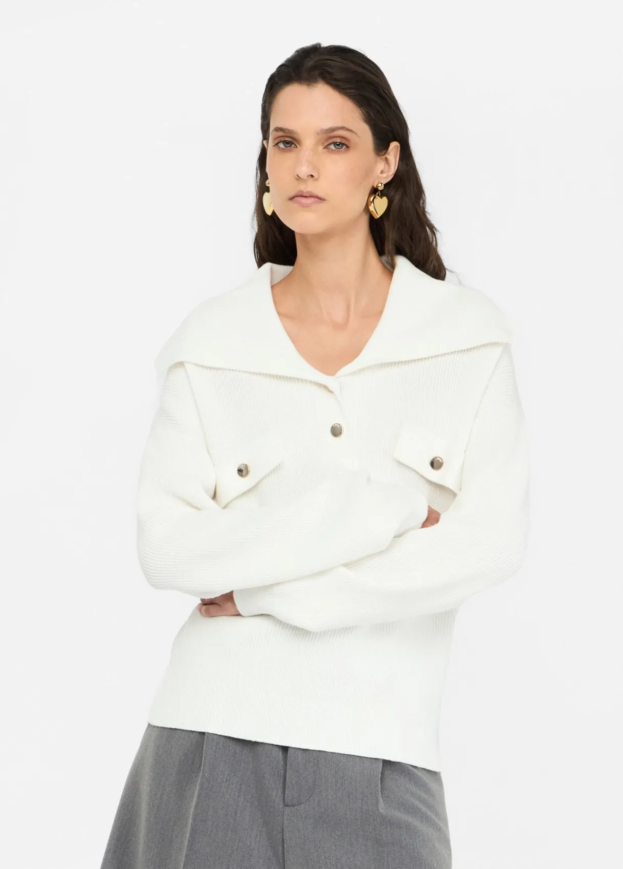 Liu Jo Pull avec maxi col|Femme Mailles