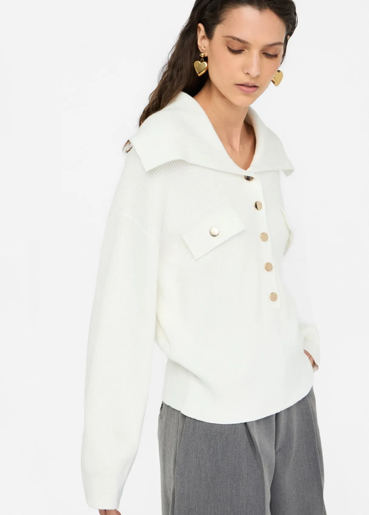 Liu Jo Pull avec maxi col|Femme Mailles