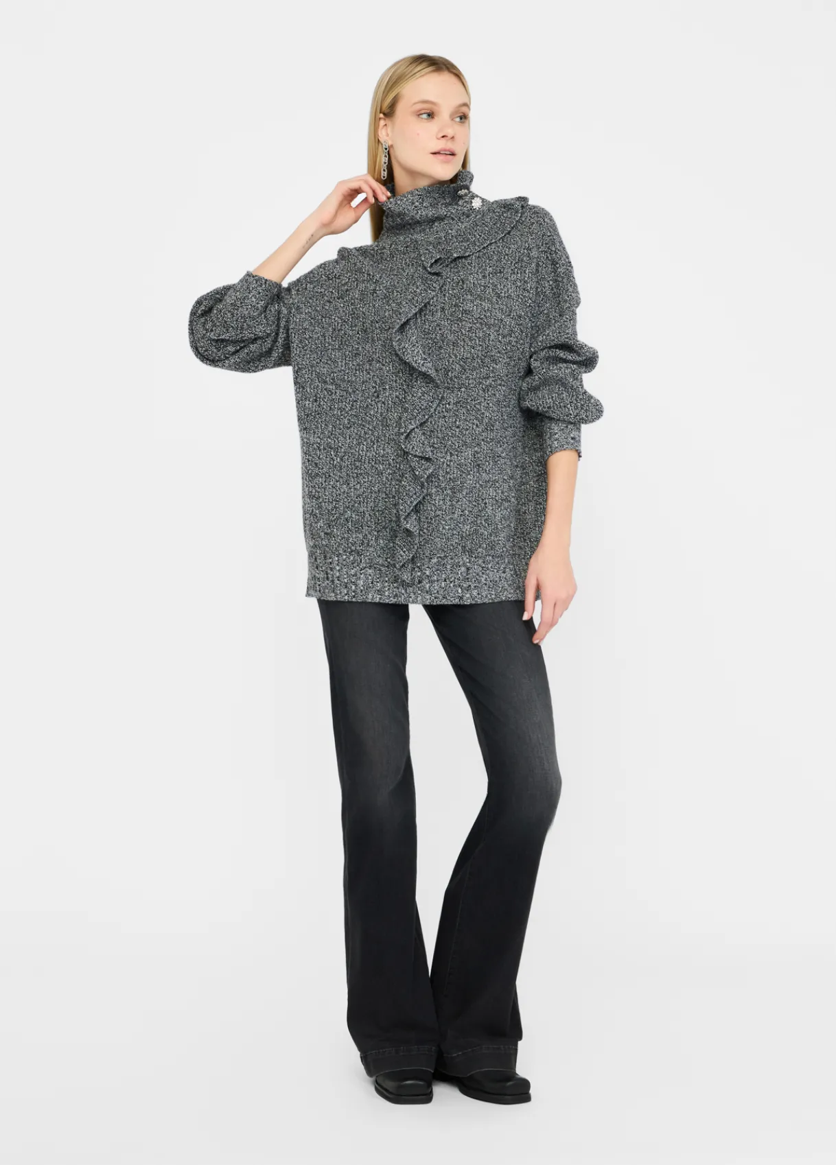 Liu Jo Pull avec maxi volants|Femme Mailles
