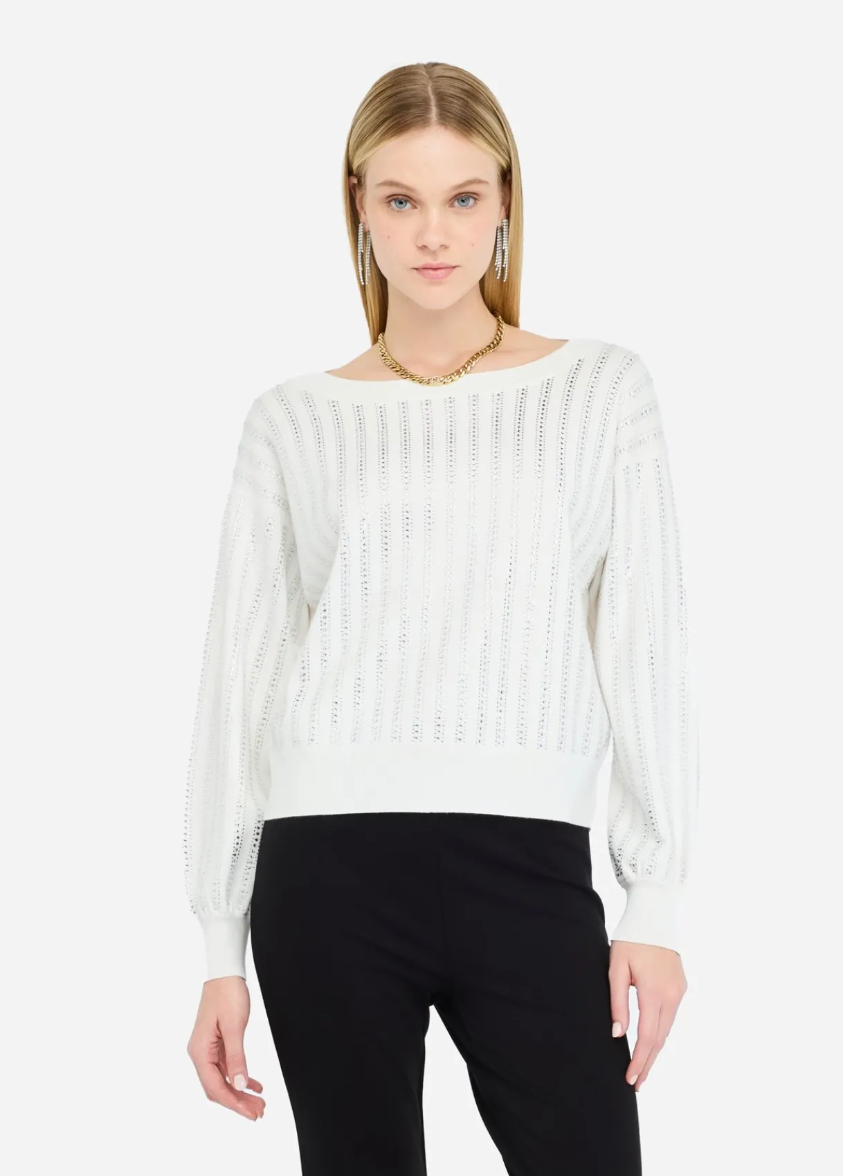 Liu Jo Pull avec strass|Femme Mailles