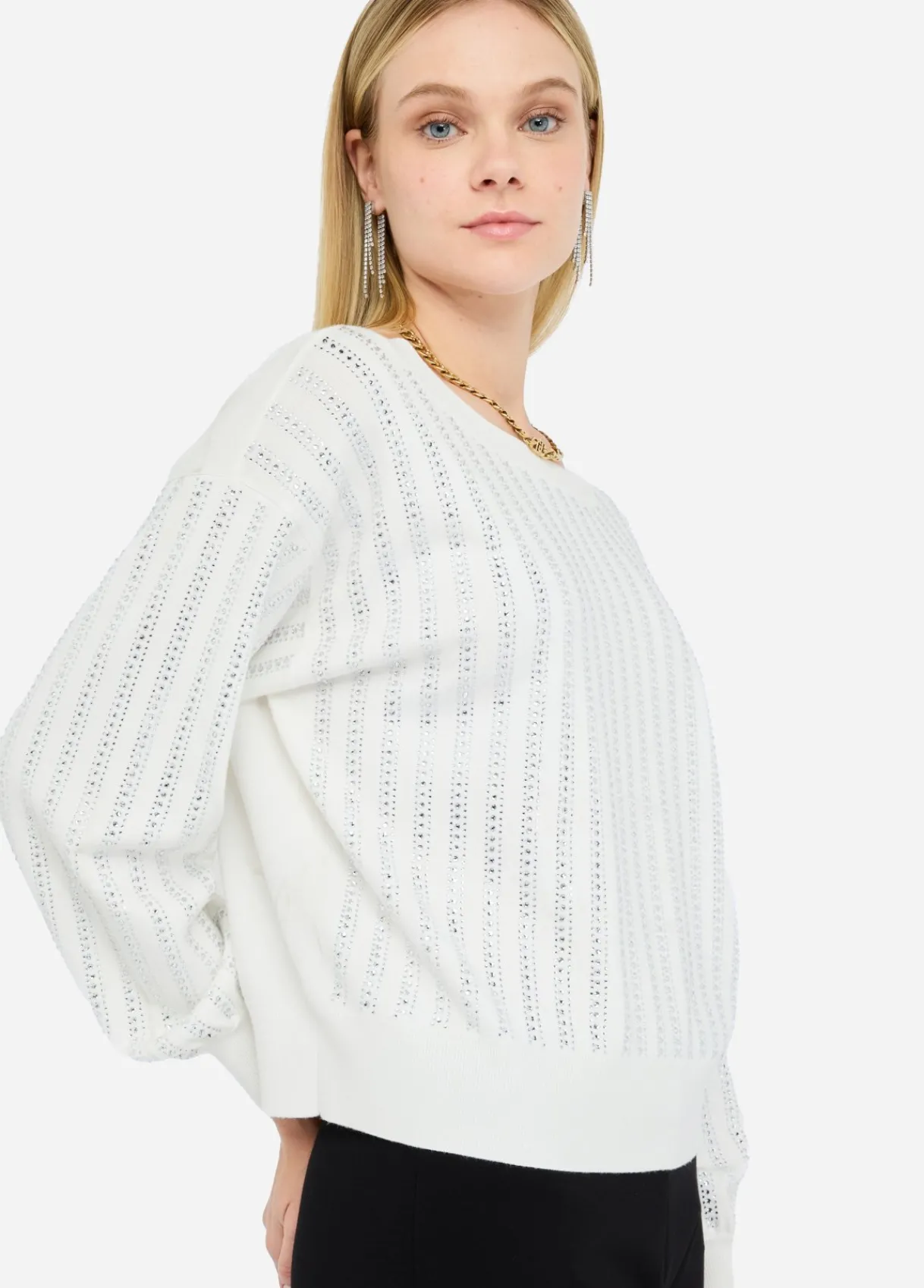 Liu Jo Pull avec strass|Femme Mailles
