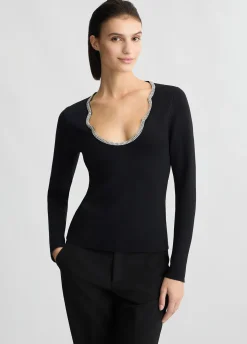 Liu Jo Pull avec strass|Femme Mailles
