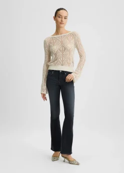 Liu Jo Pull en coton crocheté|Femme Mailles