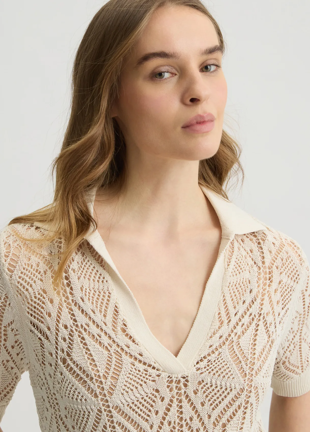 Liu Jo Pull en coton mélangé au crochet|Femme Mailles