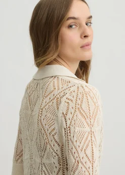 Liu Jo Pull en coton mélangé au crochet|Femme Mailles