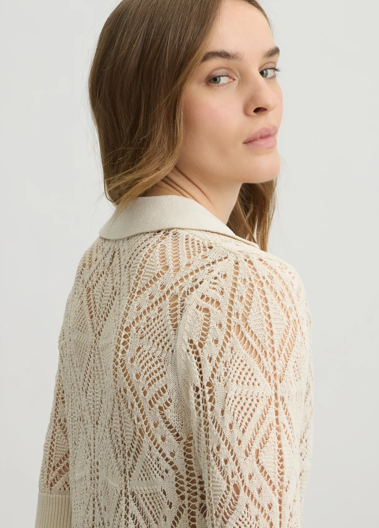 Liu Jo Pull en coton mélangé au crochet|Femme Mailles