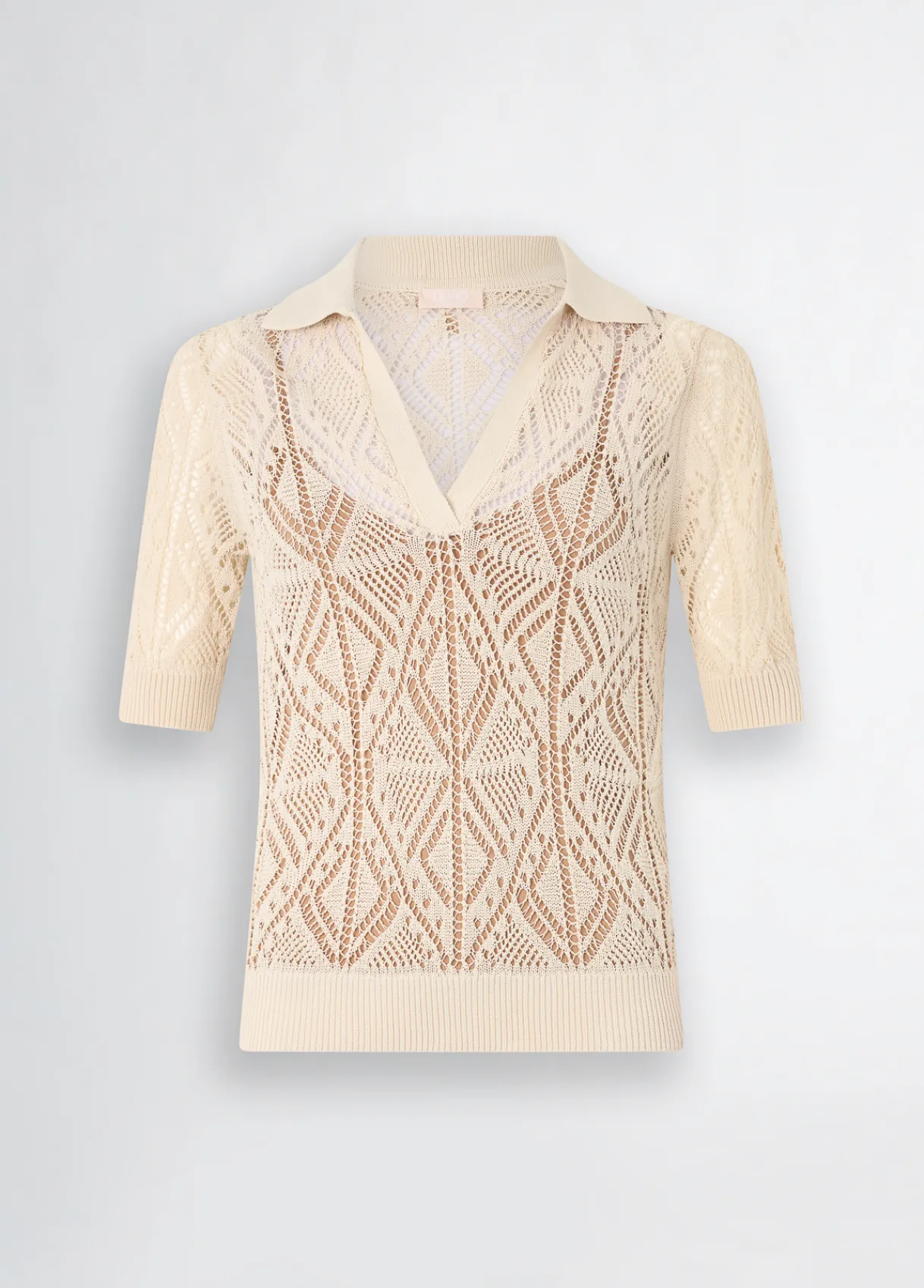 Liu Jo Pull en coton mélangé au crochet|Femme Mailles