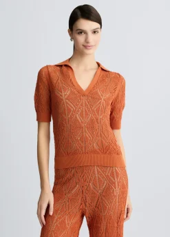 Liu Jo Pull en coton mélangé au crochet|Femme Mailles