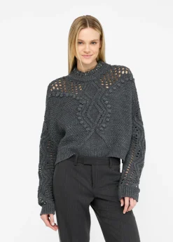 Liu Jo Pull en laine avec ajours|Femme Mailles