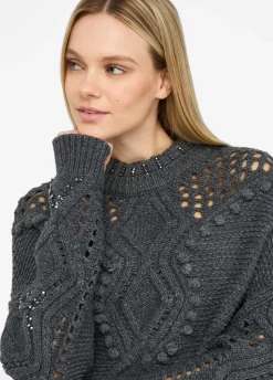 Liu Jo Pull en laine avec ajours|Femme Mailles