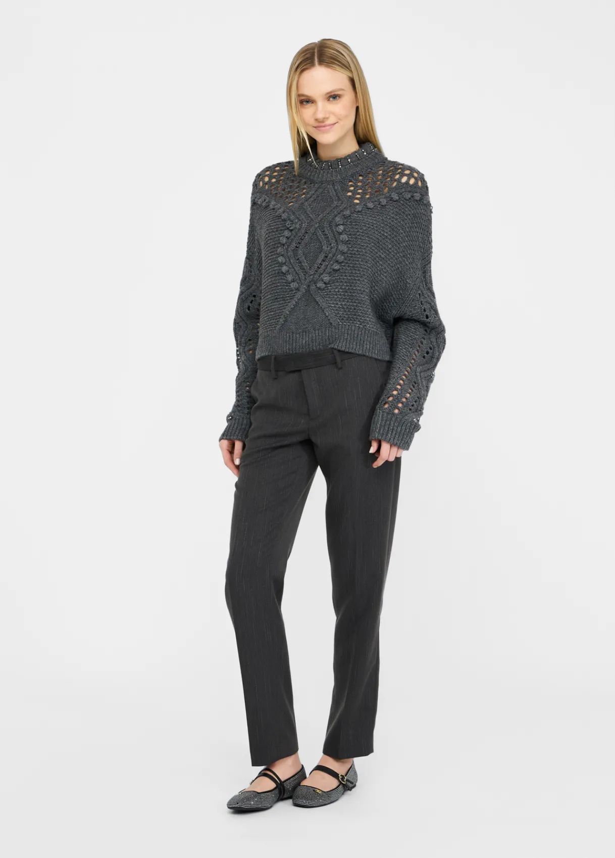 Liu Jo Pull en laine avec ajours|Femme Mailles