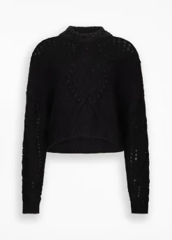 Liu Jo Pull en laine avec ajours|Femme Mailles