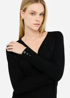 Liu Jo Pull en laine avec dentelle|Femme Mailles