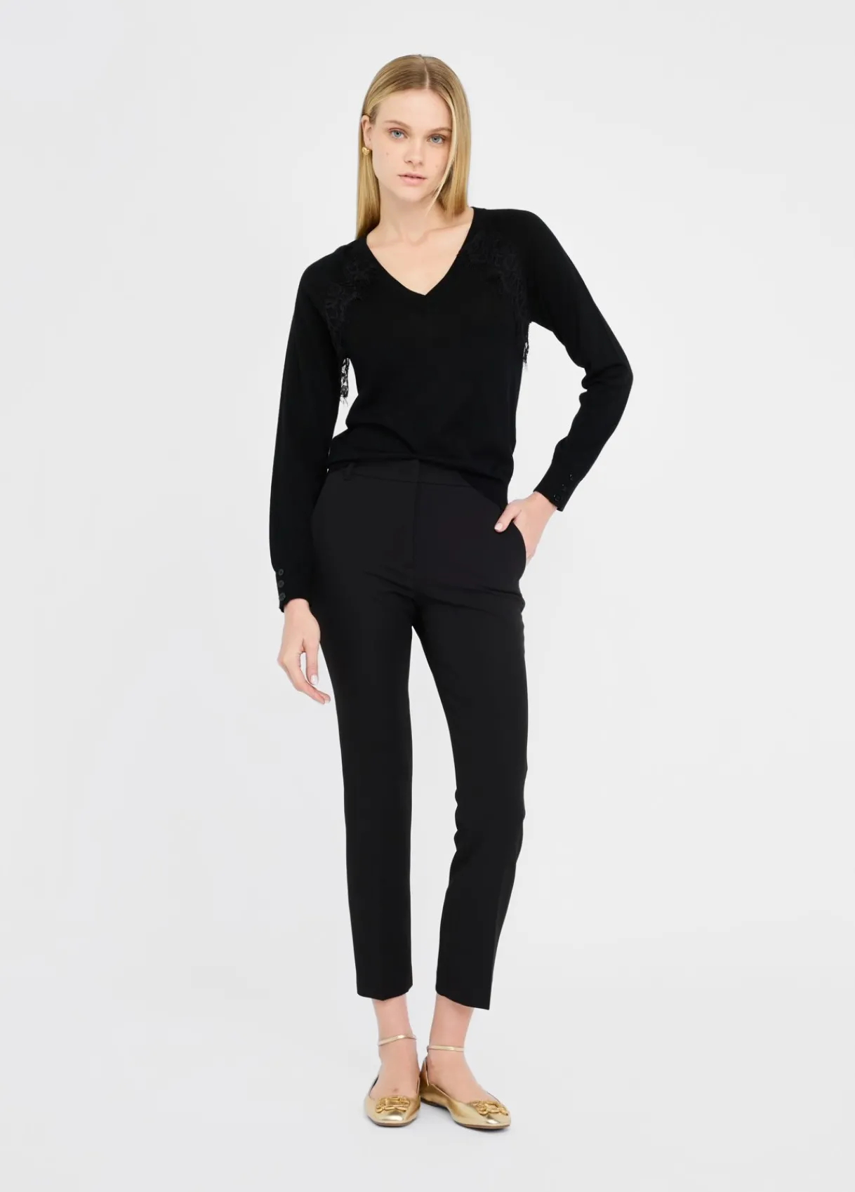Liu Jo Pull en laine avec dentelle|Femme Mailles