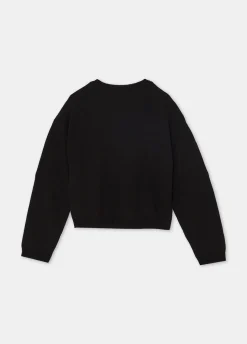 Liu Jo Pull en laine avec logo et strass|Enfant Pull Et Sweatshirts