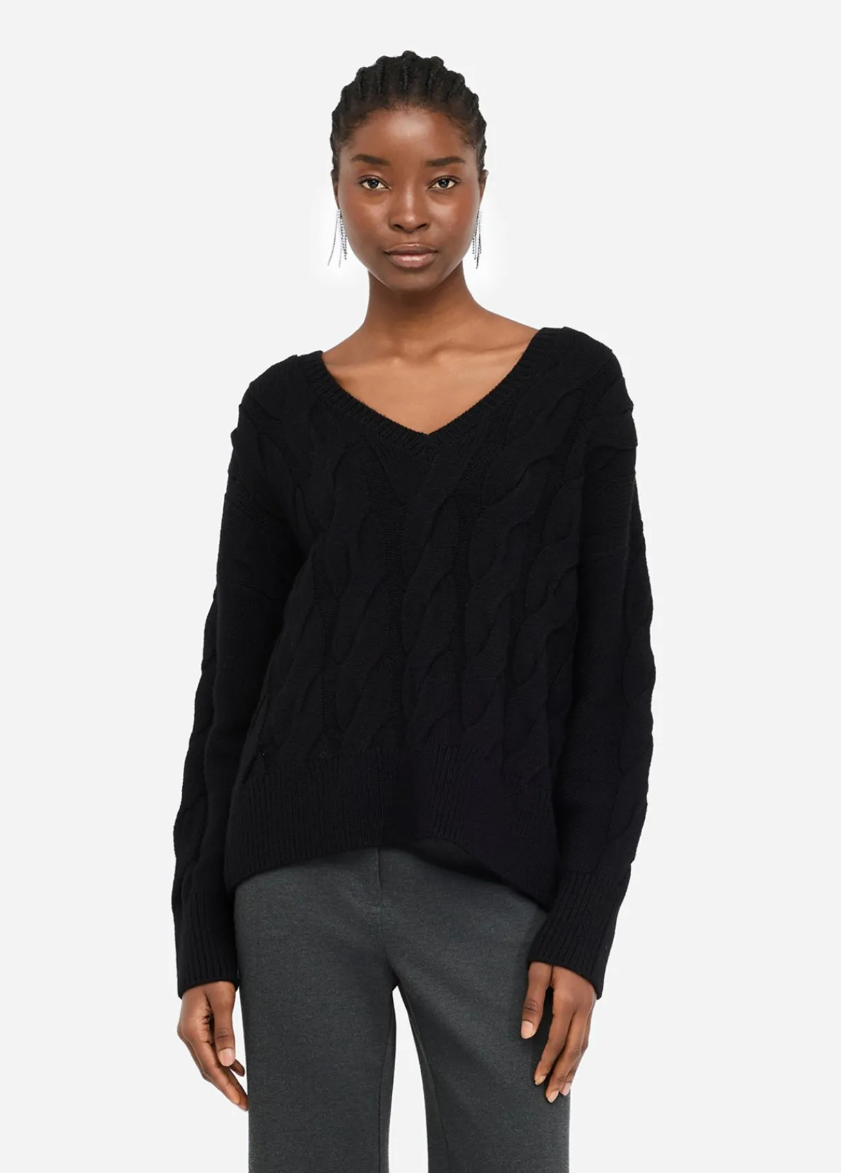 Liu Jo Pull en laine avec motif de torsades|Femme Mailles