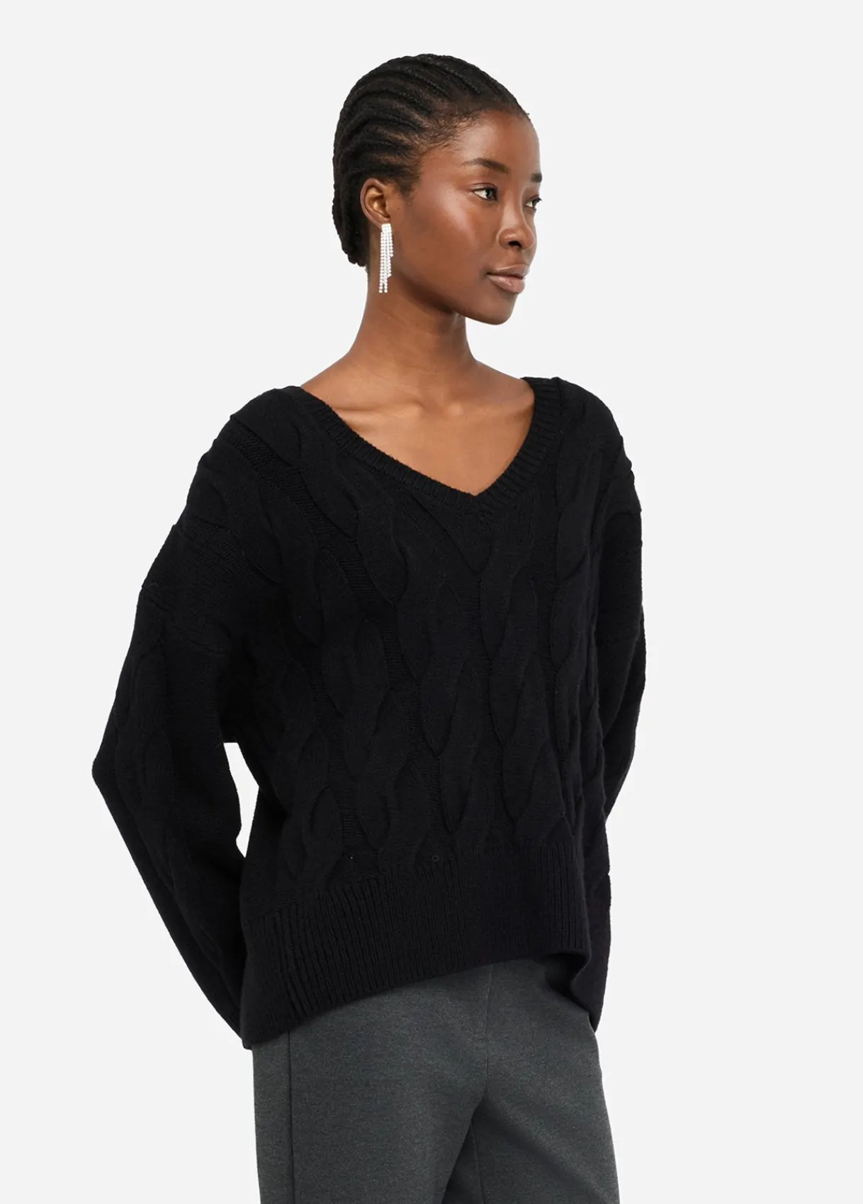 Liu Jo Pull en laine avec motif de torsades|Femme Mailles