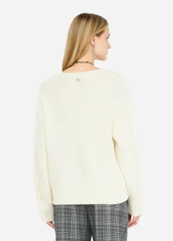 Liu Jo Pull en laine avec motif de torsades|Femme Mailles
