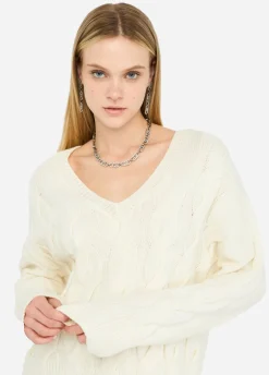 Liu Jo Pull en laine avec motif de torsades|Femme Mailles