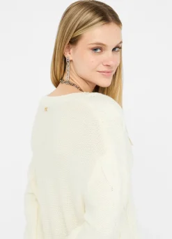 Liu Jo Pull en laine avec motif de torsades|Femme Mailles