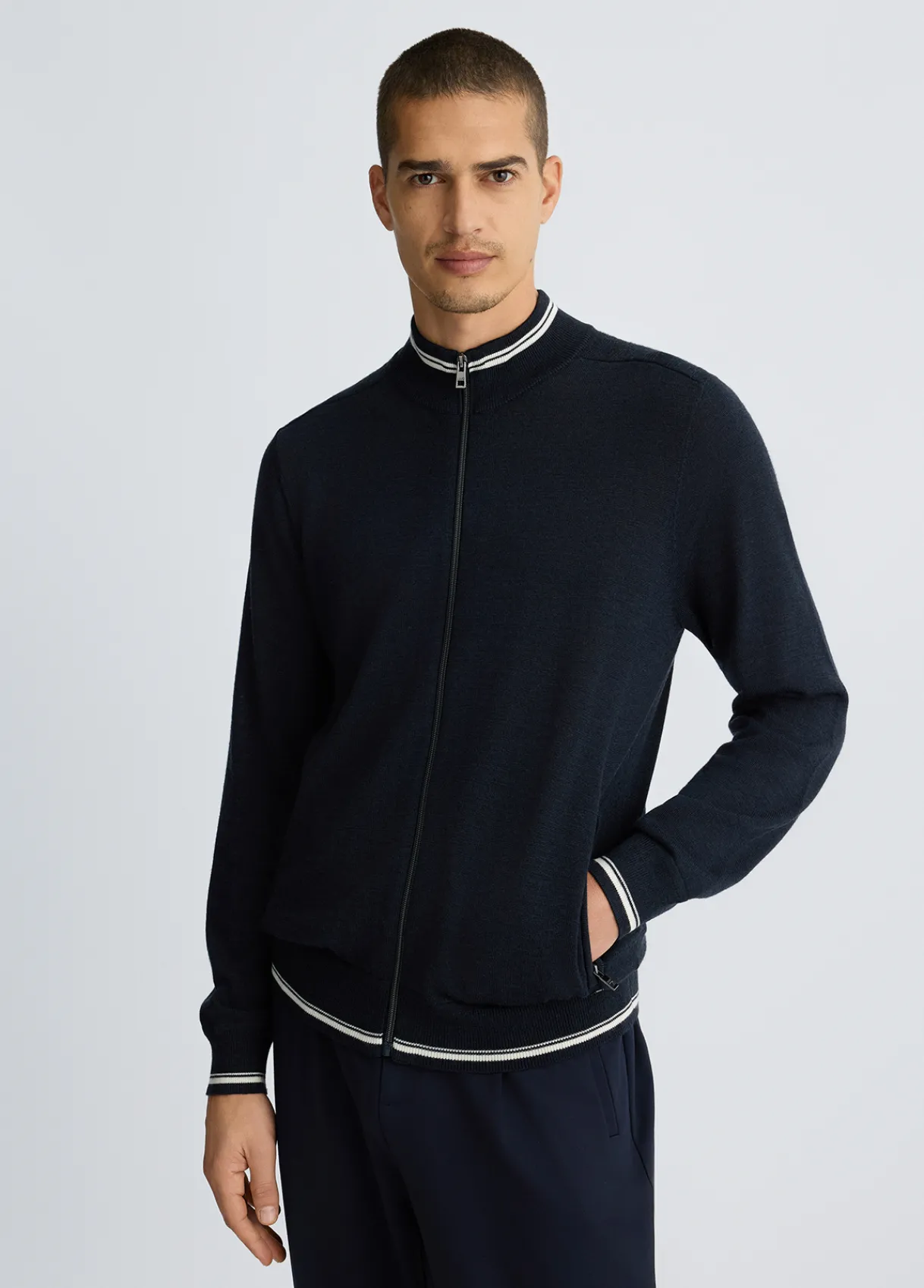 Liu Jo Pull en laine avec zip|Homme Pulls Et Sweaters