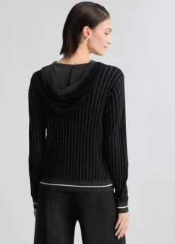 Liu Jo Pull en Lurex® à capuche|Femme Vêtements De Sport|Mailles