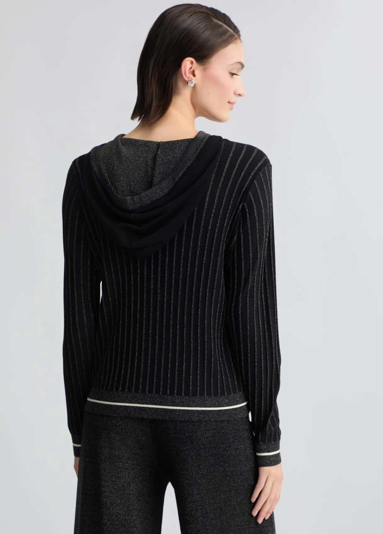 Liu Jo Pull en Lurex® à capuche|Femme Vêtements De Sport|Mailles