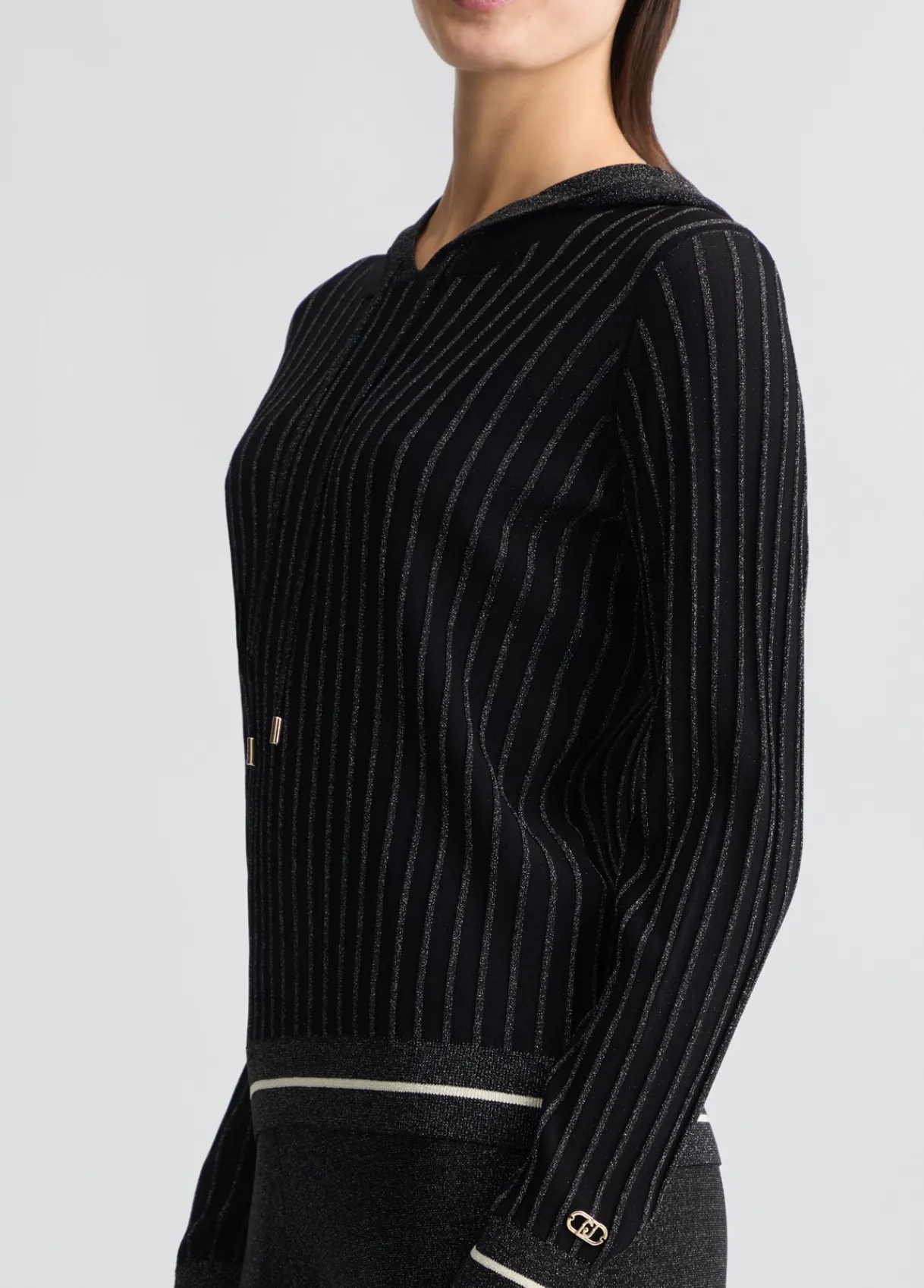 Liu Jo Pull en Lurex® à capuche|Femme Vêtements De Sport|Mailles