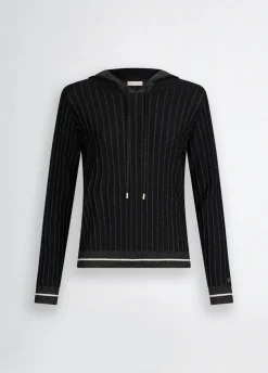 Liu Jo Pull en Lurex® à capuche|Femme Vêtements De Sport|Mailles
