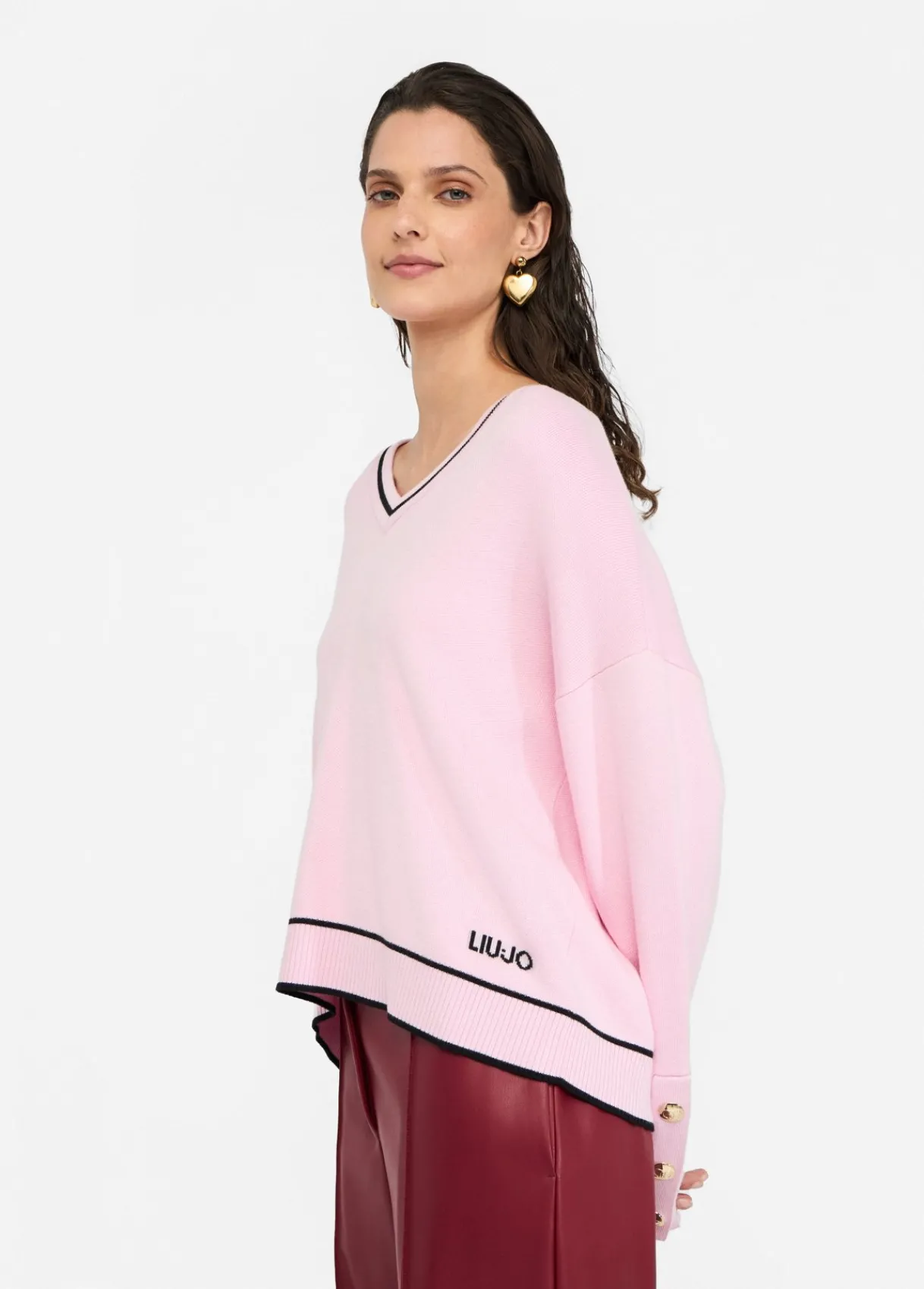Liu Jo Pull en soie mélangée|Femme Vêtements De Sport|Mailles