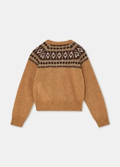 Liu Jo Pull jacquard en alpaga mélangé|Enfant Pull Et Sweatshirts