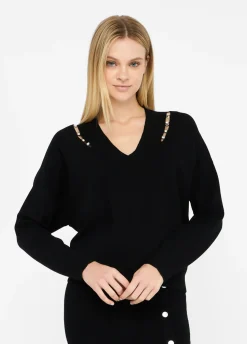 Liu Jo Pull orné de pierres|Femme Mailles