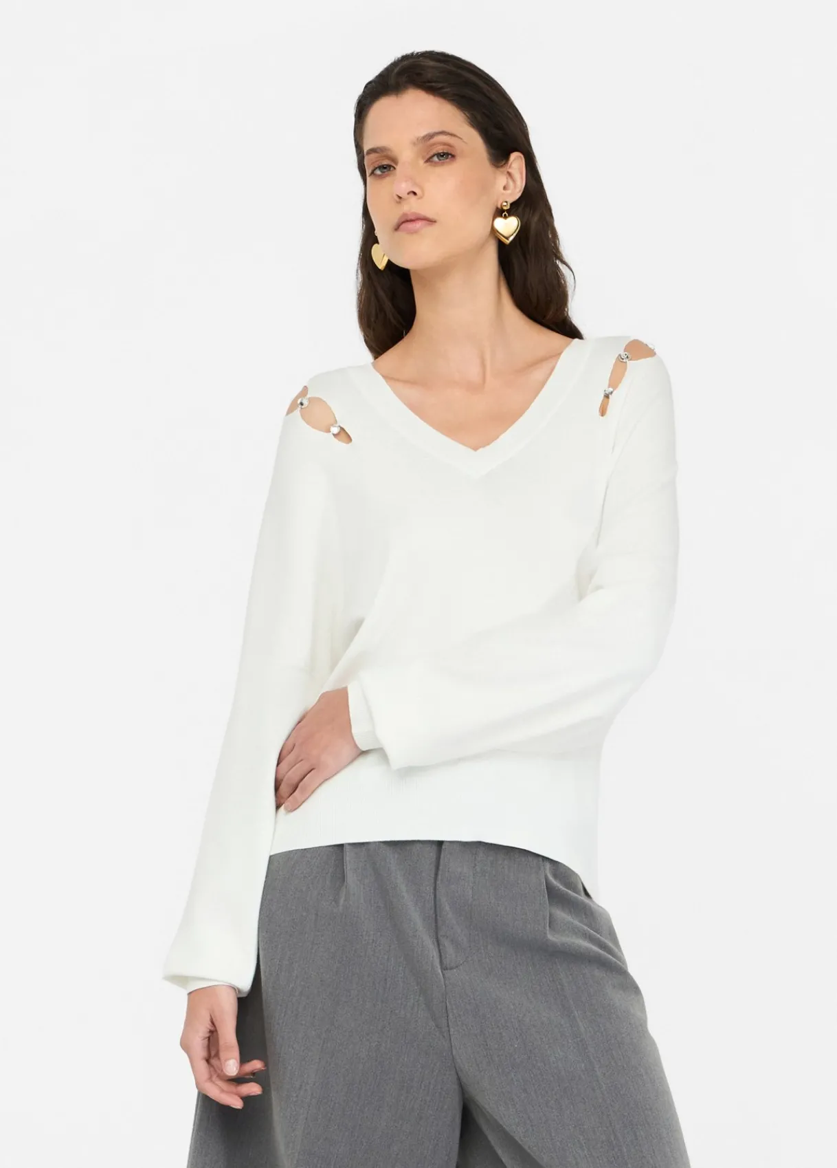 Liu Jo Pull orné de pierres|Femme Mailles