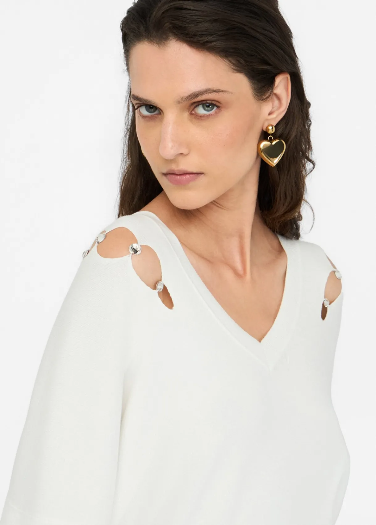 Liu Jo Pull orné de pierres|Femme Mailles