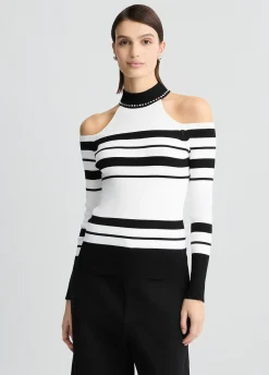 Liu Jo Pull rayé à clous|Femme Mailles