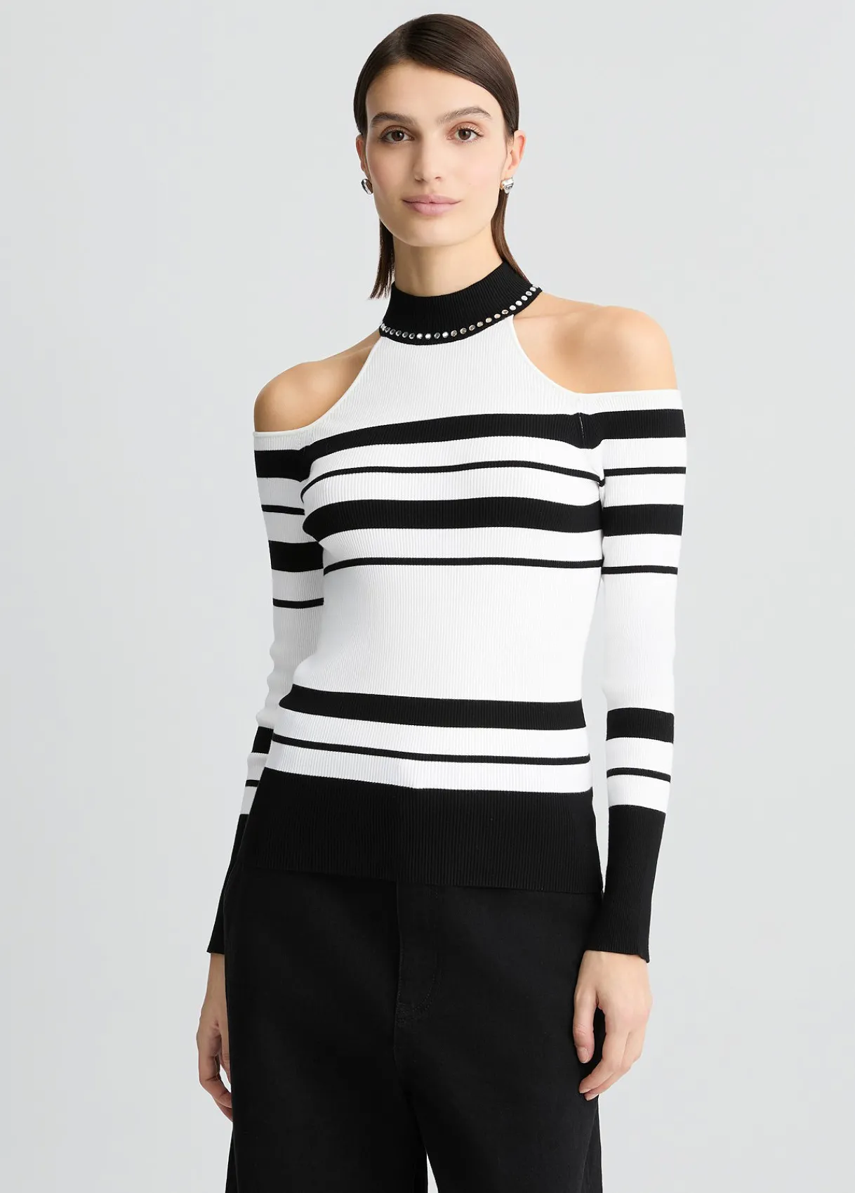 Liu Jo Pull rayé à clous|Femme Mailles